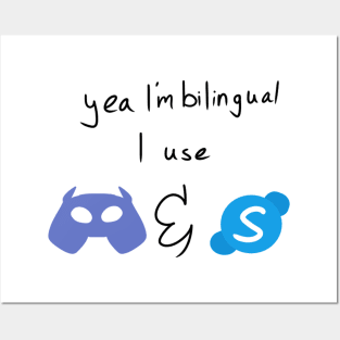 Bilingual Skype and Discord Posters and Art
